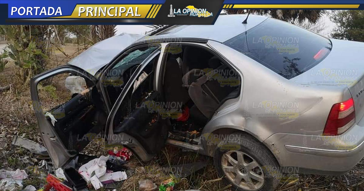 Lesionados al chocar contra árbol