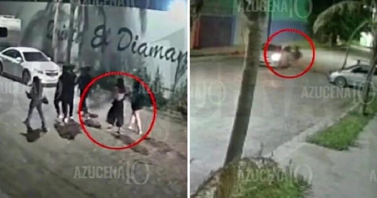 Nuevo video muestra a Debanhi al salir corriendo de fiesta y forcejear con joven
