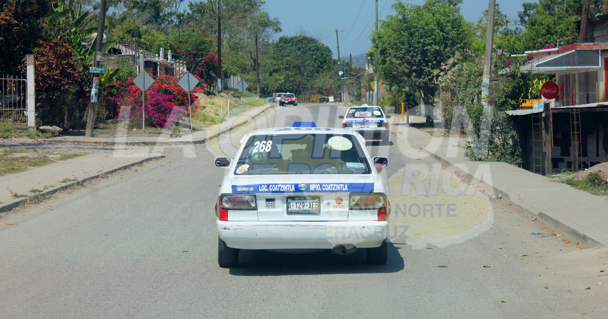 Piden que paren abusos de taxistas que cubren rutas en comunidades de Coatzintla