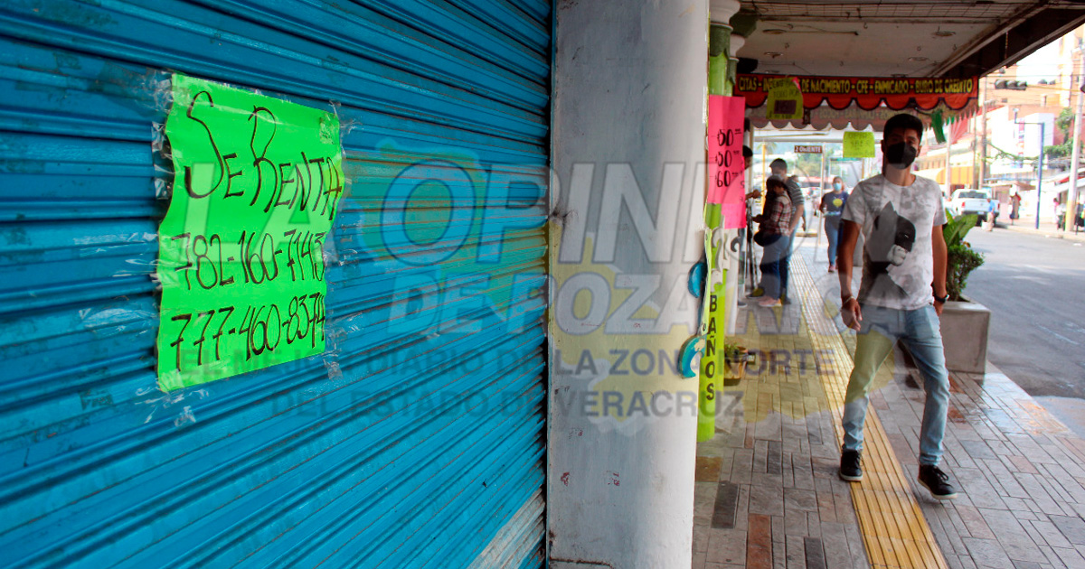 Siguen cerrados dos mil comercios desde que inició la pandemia de Covid-19