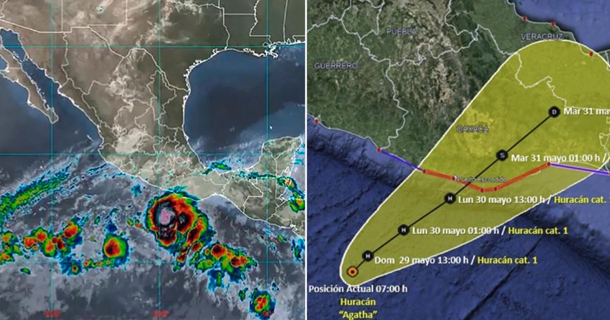 Agatha ya es huracán categoría 1 Agatha ya es huracán categoría 1