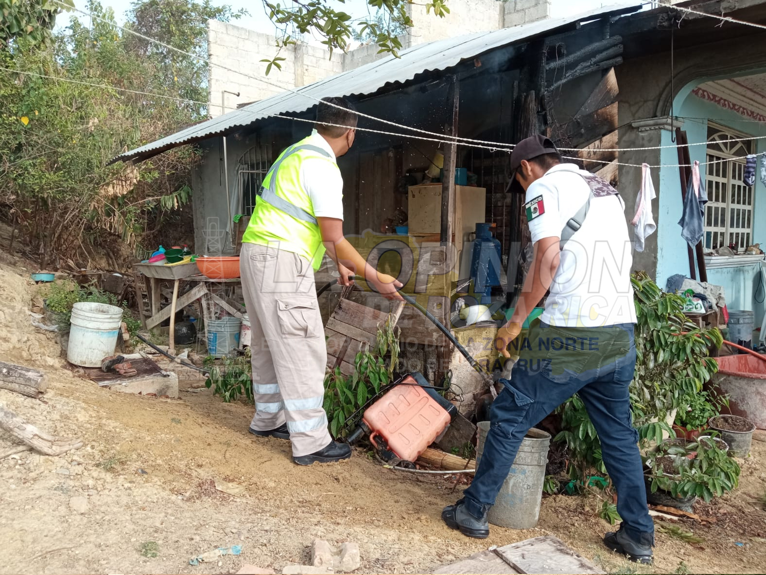 Arde cocina de una vivienda en Morgadal