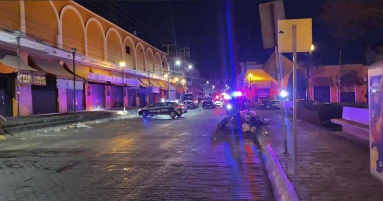 Balacera en centro de Pachuca deja cuatro personas muertas