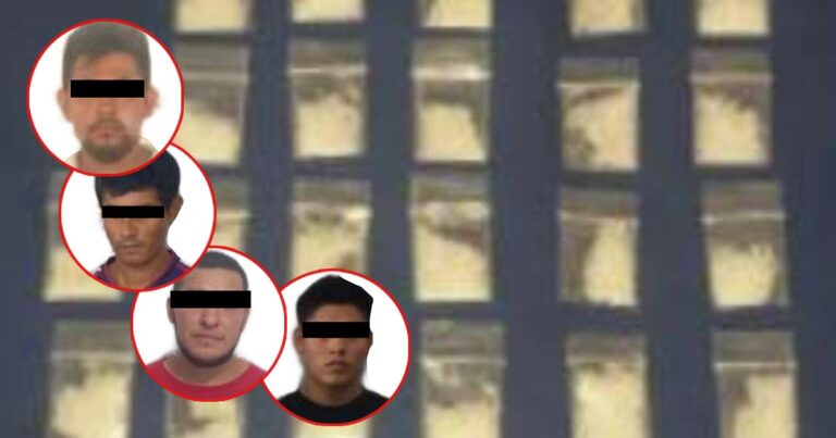 Caen 6 sujetos por drogas y auto robado