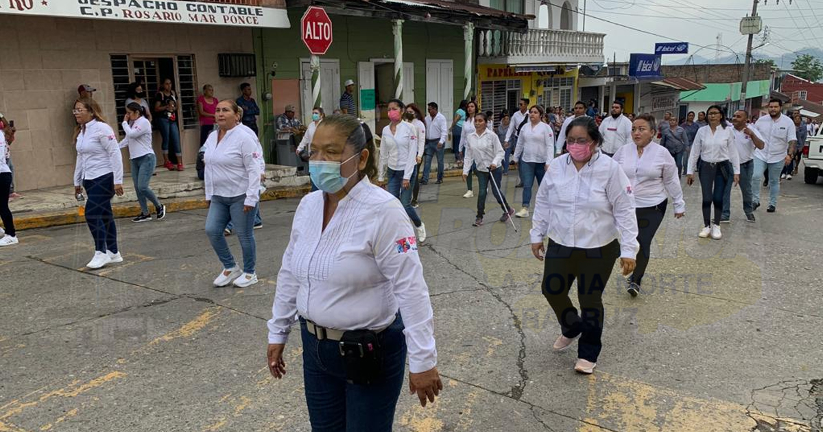 Conmemoran 109 aniversario del Día del trabajo en Tihuatlán