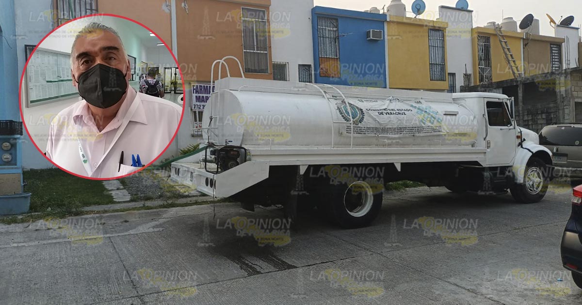 Distribuye CAEV pipas a municipios de la zona norte para abasto de agua