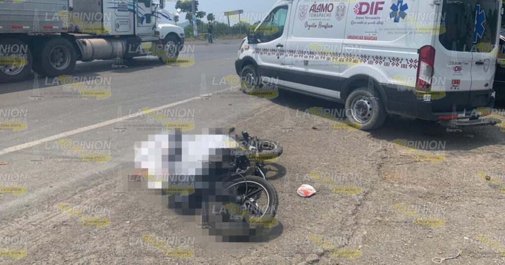 Emboscan y matan a motociclista en Álamo