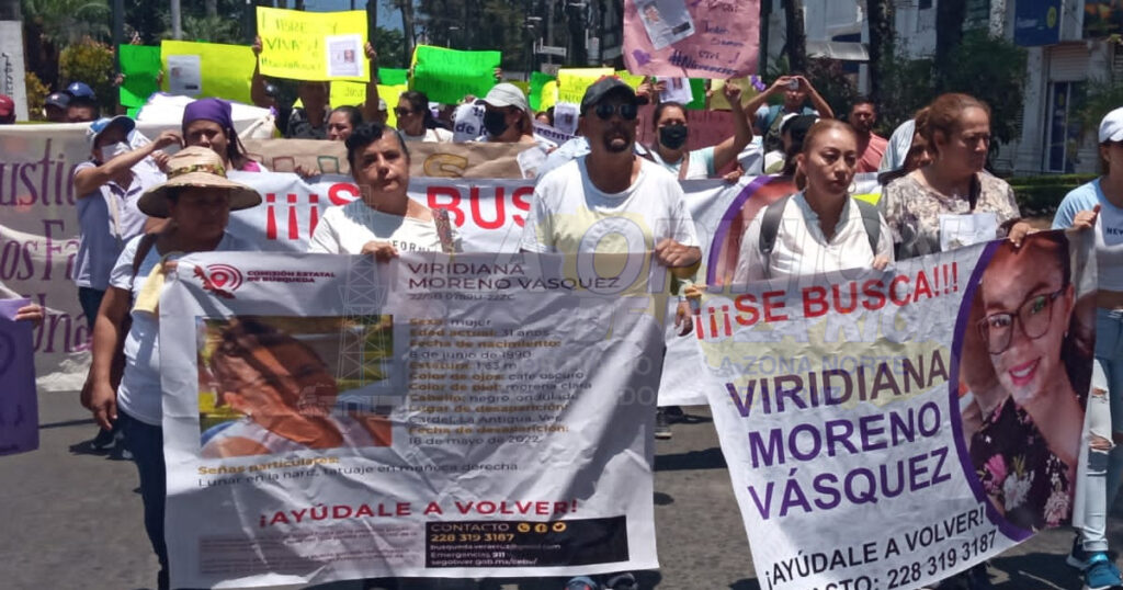 Con marcha, exigen localizar a Viridiana