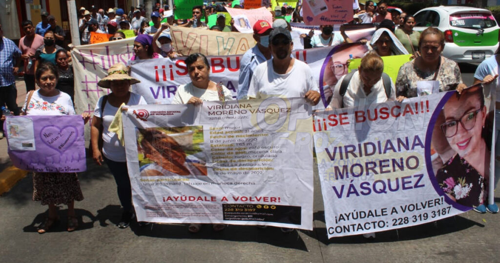 Con marcha, exigen localizar a Viridiana