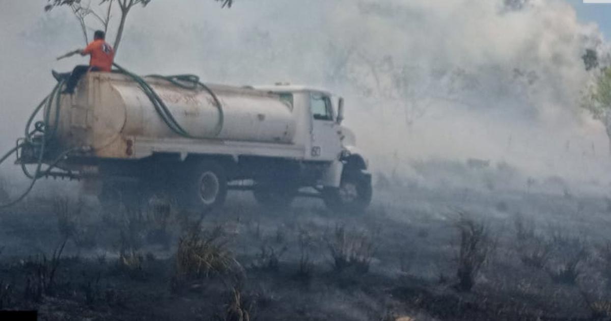 Incendio forestal en Rancho El 50