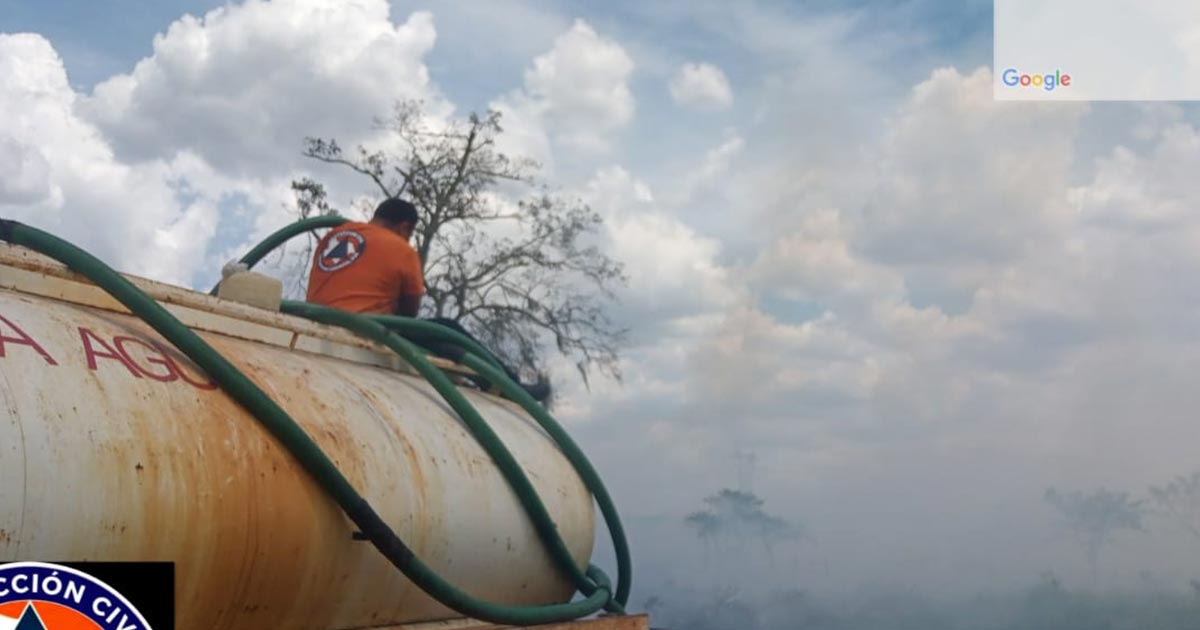 Incendio forestal en Rancho El 50