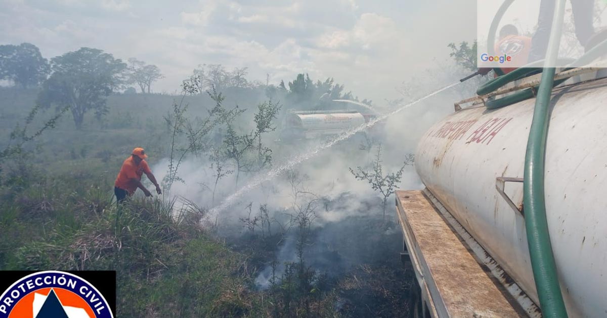 Incendio forestal en Rancho El 50