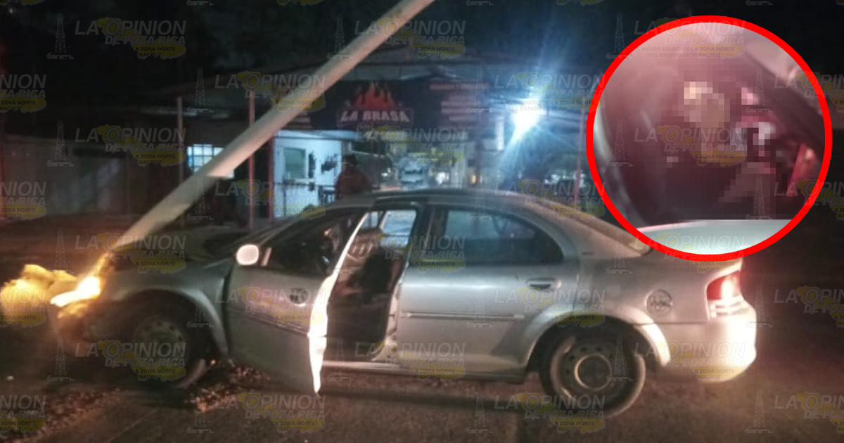 Mujer muere en accidente en Tuxpan