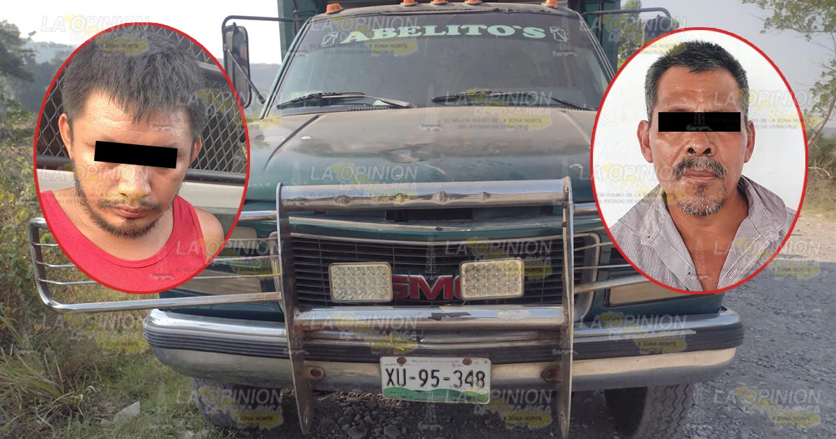 Roban camioneta y los detienen en Papantla