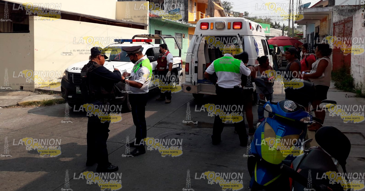 Motociclista impactó a dos mujeres