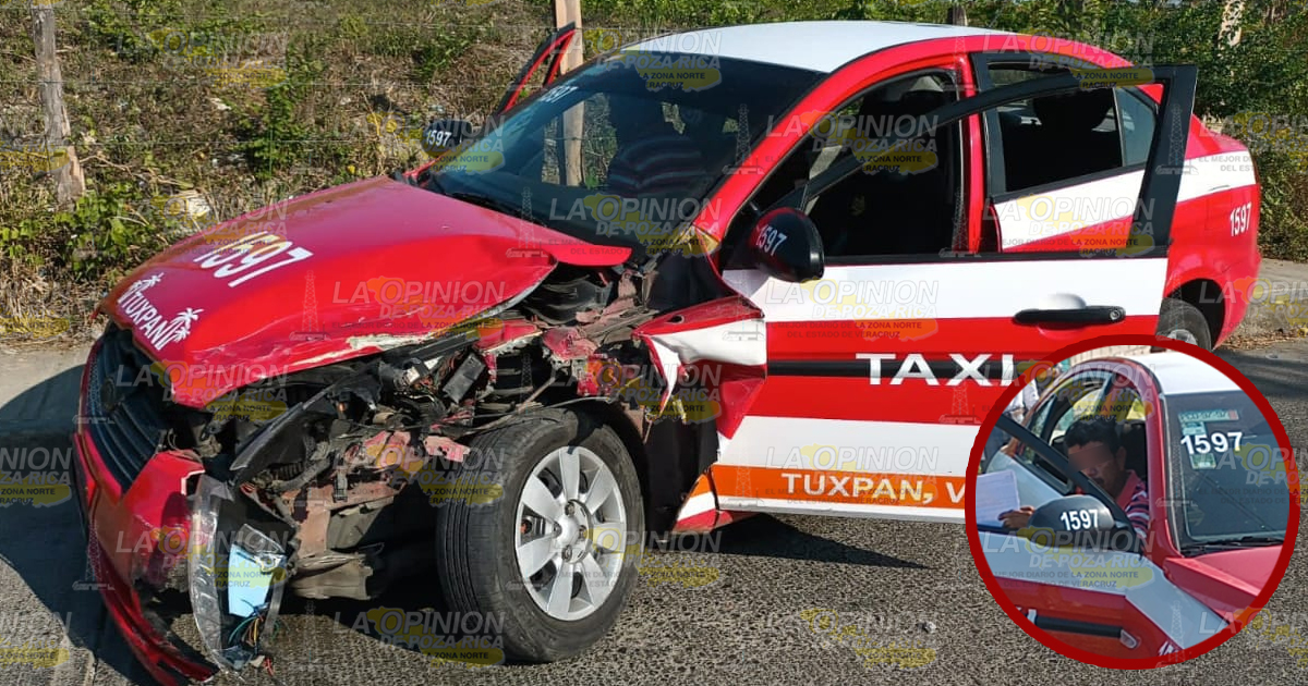 Trabajador de Grupo Modelo choca automóvil contra taxi