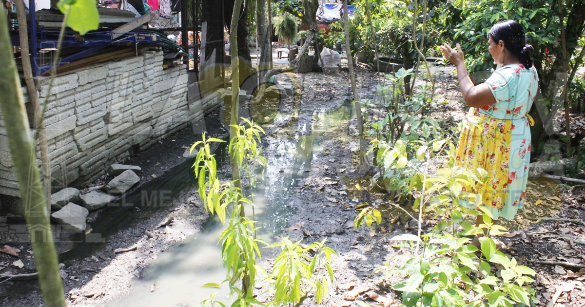 Familias viven sobre el drenaje; ya hay infantes enfermos