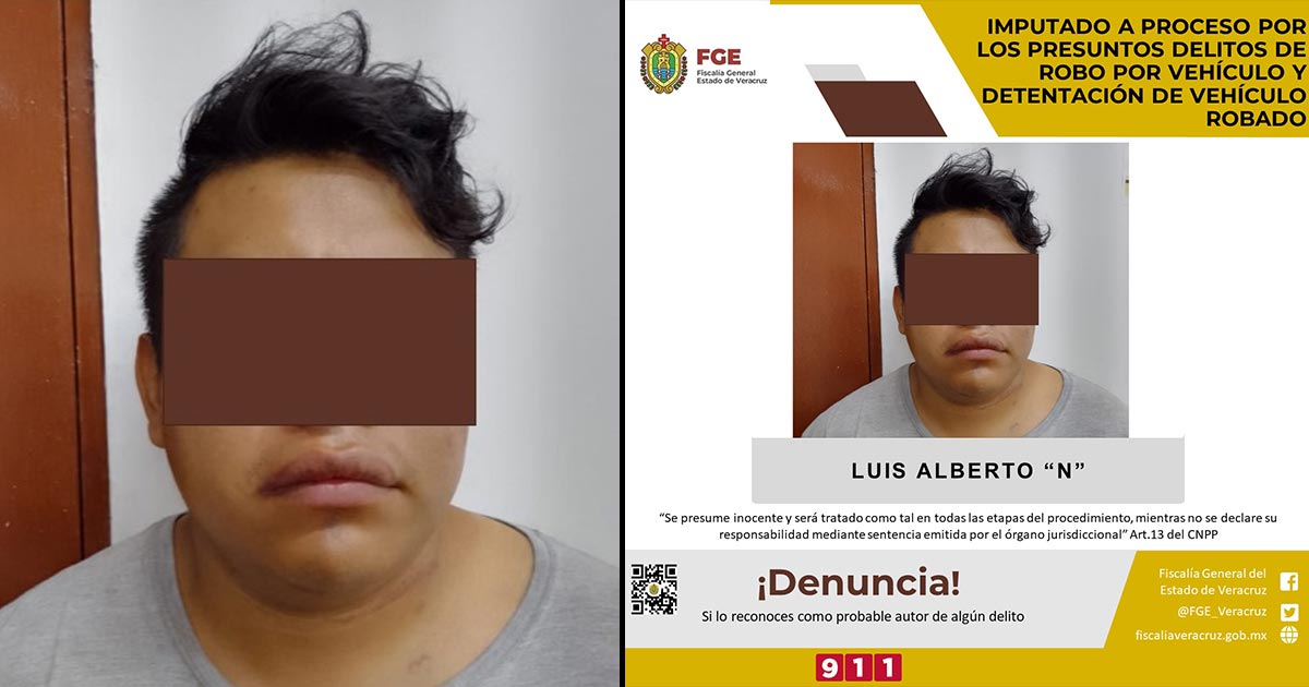 Detenido por presunto robo de auto Detenido por presunto robo de auto