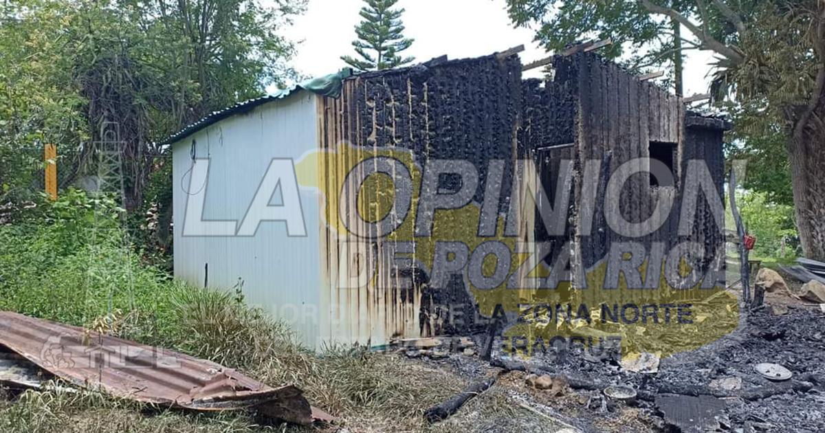 Familia de Xilitla pierde su patrimonio en un incendio Familia de Xilitla pierde su patrimonio en un incendio