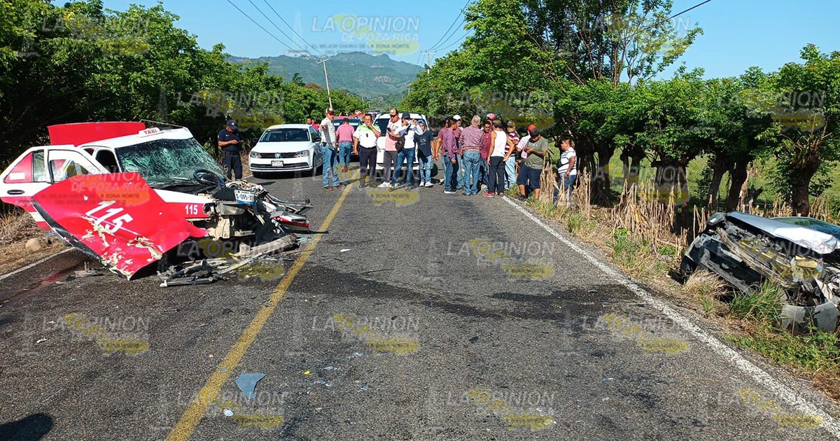Ocho heridos en aparatoso choque