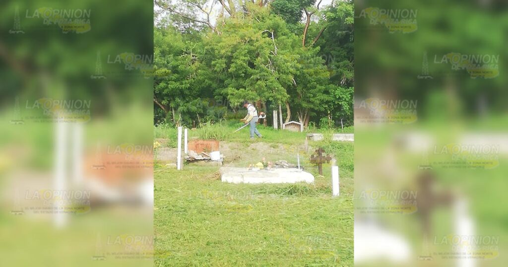 Dan mantenimiento a panteones municipales