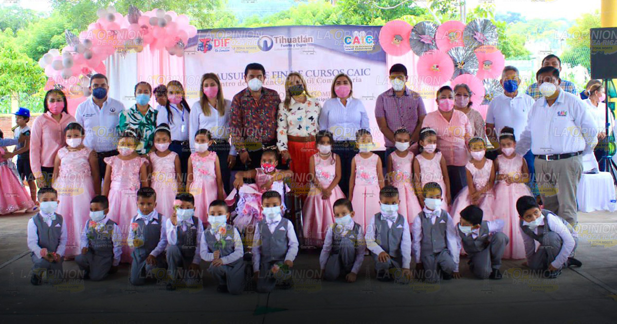 Concluyen actividades escolares 3 CAICs