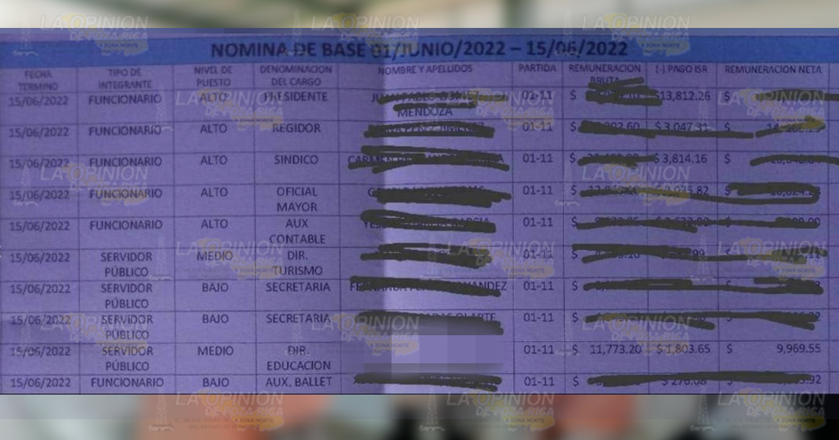 Alcalde de Coxquihui, Juan Pablo Gómez Mendoza, tienen de aviadora en el Ayuntamiento a la amante; casi $20 mil mensuales le paga por hacerlo feliz.