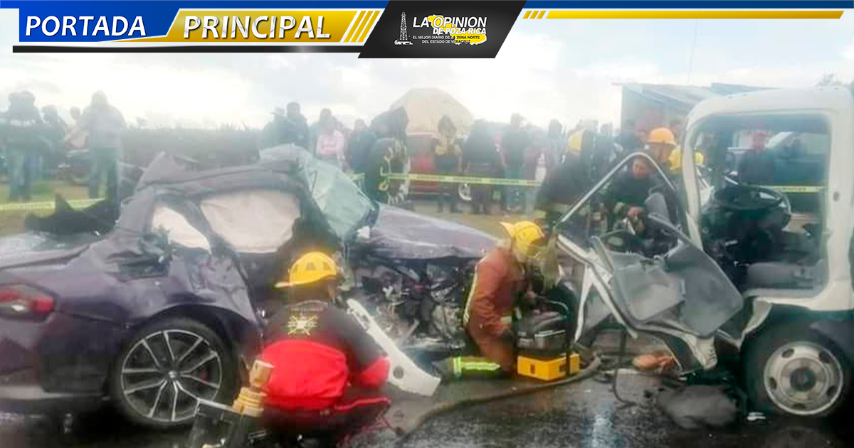 Dos conductores mueren en choque registrado en la México–Tuxpan Dos conductores mueren en choque registrado en la México–Tuxpan