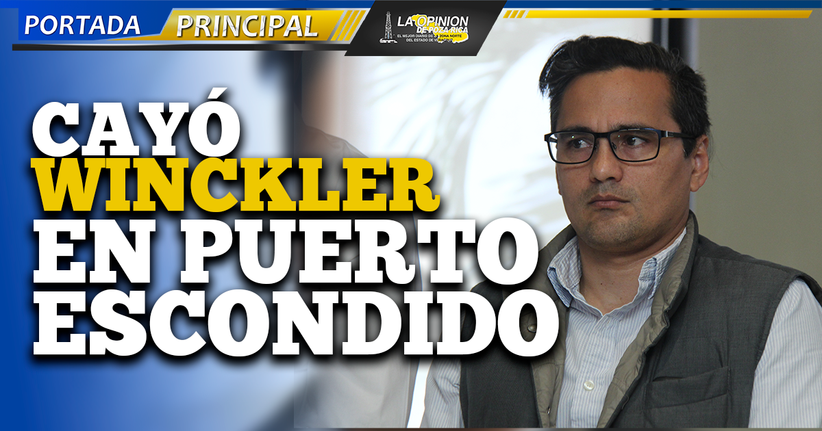 Cayó Winckler en Puerto Escondido Cayó Winckler en Puerto Escondido