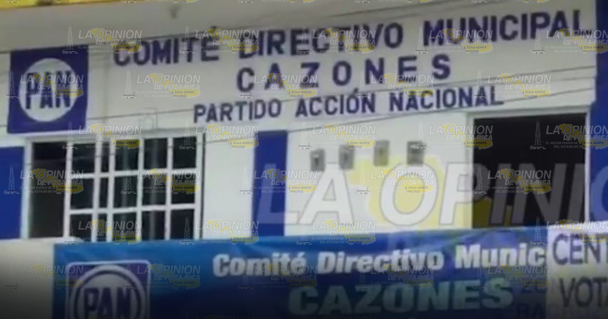 Ronovarán dirigencia municipal del PAN en Cazones; varios quieren