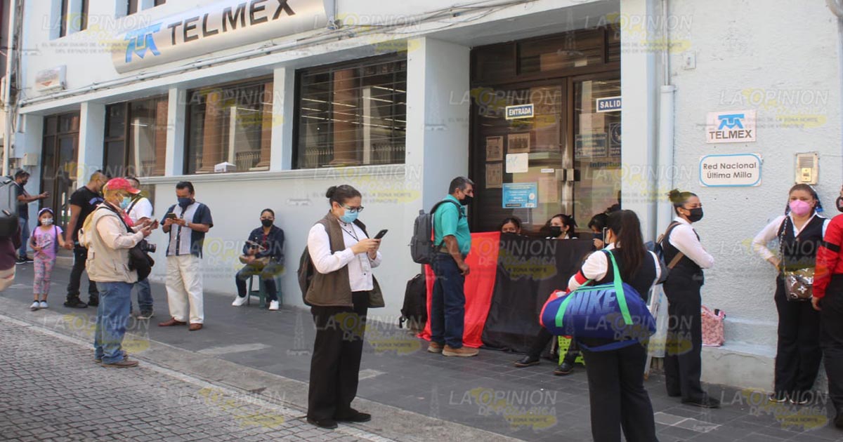 Se van a la huelga en Telmex de Xalapa Se van a la huelga en Telmex de Xalapa