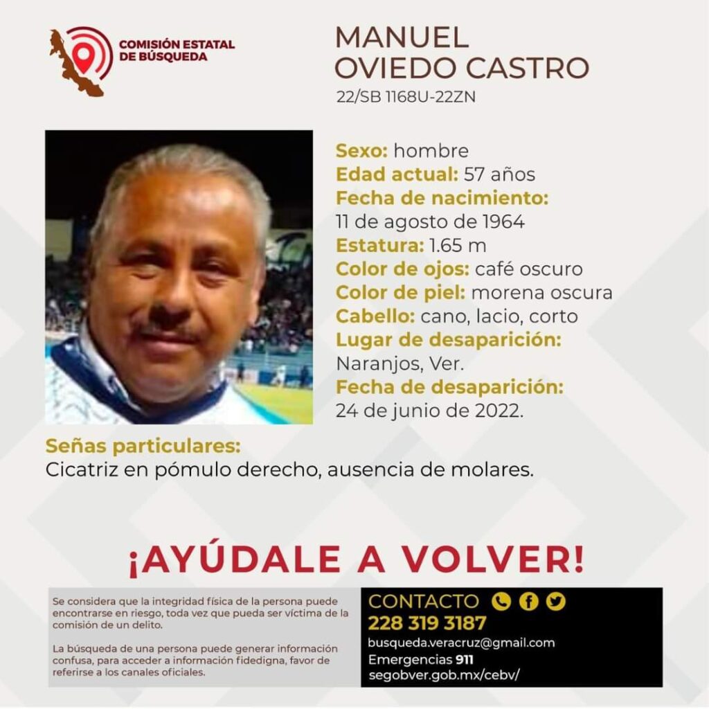 Desaparece conocido naranjense