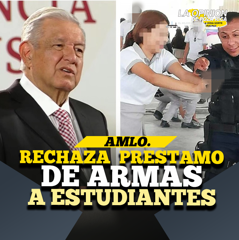 López Obrador rechaza préstamo de armas a estudiantes en Guanajuato López Obrador rechaza préstamo de armas a estudiantes en Guanajuato