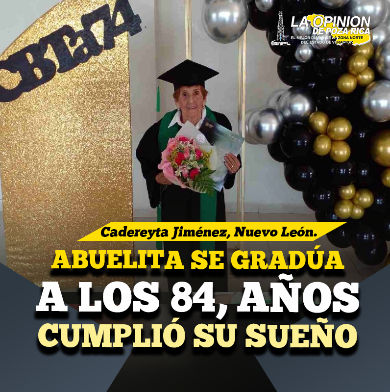 Abuelita se gradúa a los 84 años, cumplió su sueño Abuelita se gradúa a los 84 años, cumplió su sueño