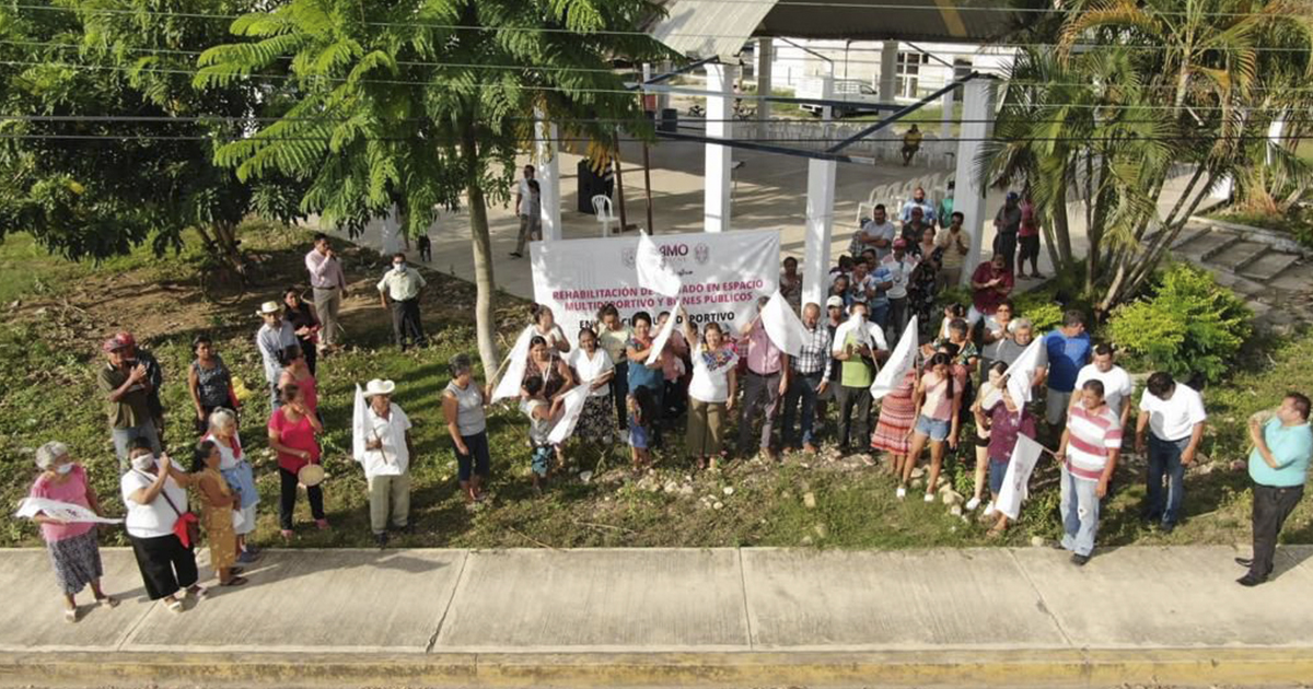 Amplían infraestructura pública en beneficio de la población local