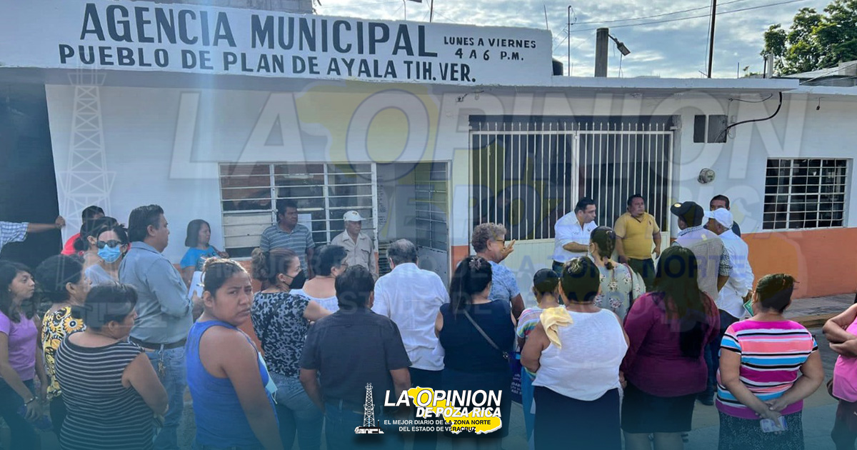 Clamor por agua en Plan de Ayala