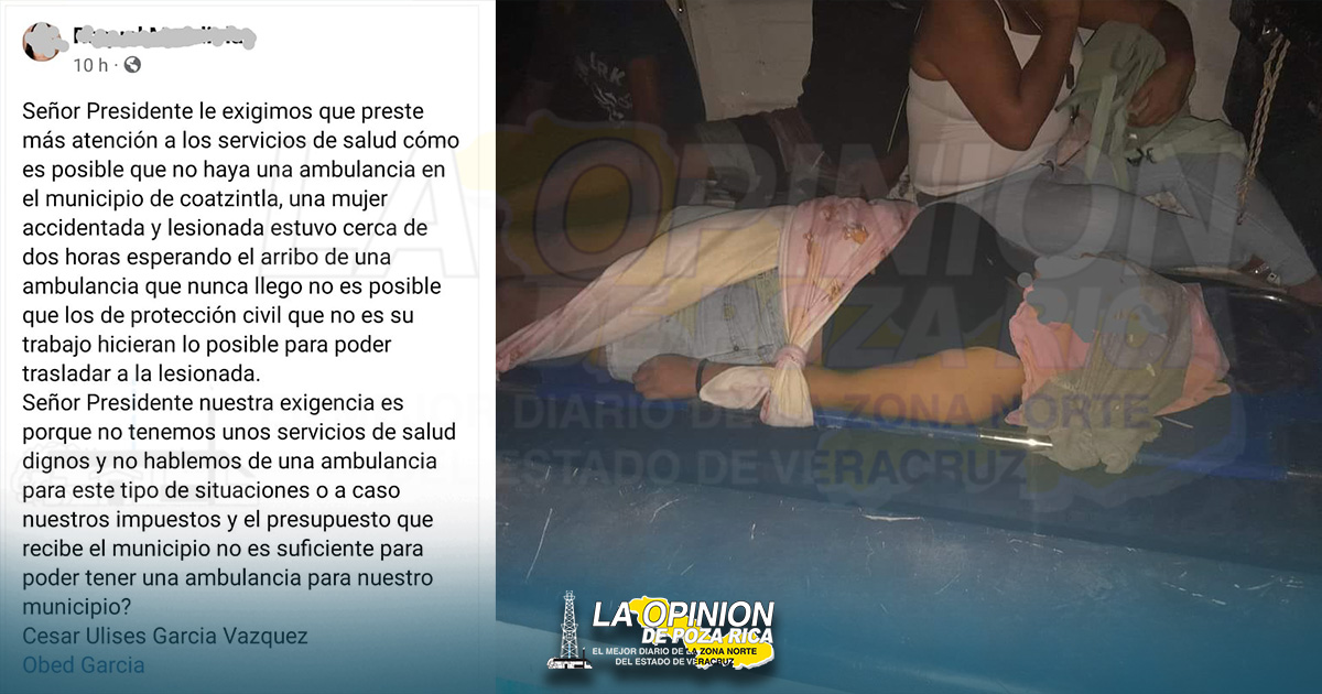 Exigen al alcalde César Ulises gestione ambulancias de emergencia