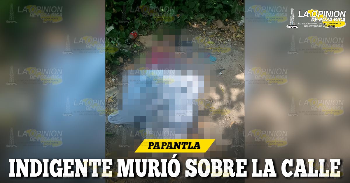 Indigente murió sobre la calle