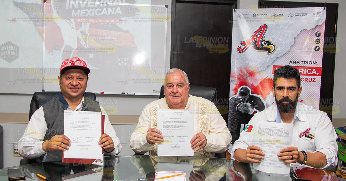 Poza Rica será sede de la liga invernal mexicana de beisbol