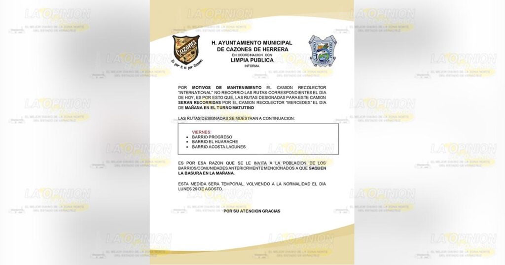 Ayuntamiento de Cazones procura tener las calles sucias y no envía el camión recolector