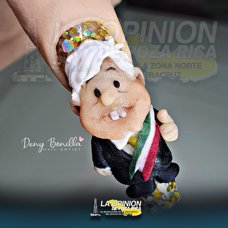 ⚪Artista pozarricese plasma a AMLO 💅en acrílico Artista pozarricese plasma a AMLO en acrílico