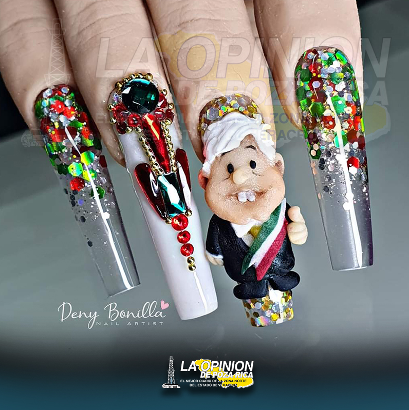 ⚪Artista pozarricese plasma a AMLO 💅en acrílico Artista pozarricese plasma a AMLO en acrílico