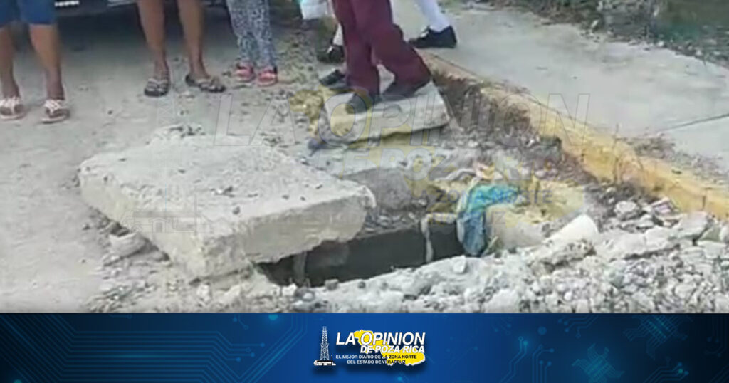 Se lesiona menor al caer en el hoyo de un registro de CAEV Cazones