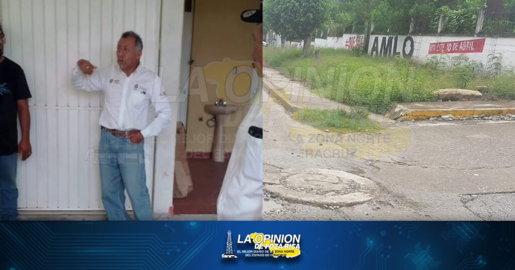 Paran obra de CAEV estatal en Corralillos, Coatzintla