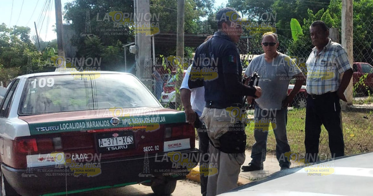 Roban y desvalijan taxi