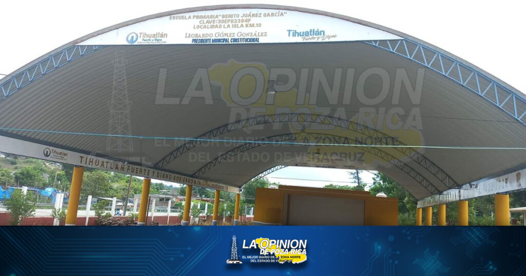 Quedó como nuevo domo escolar