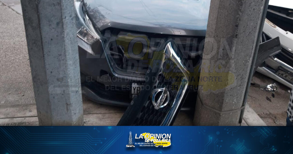 Fuerte choque en peligroso crucero