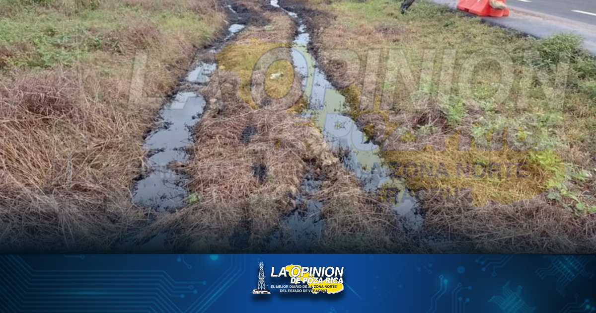 Piden concluir la reparación de fuga de aceite Piden concluir la reparación de fuga de aceite