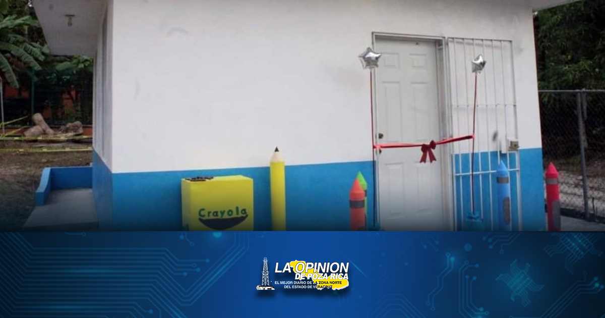 Preescolar estrena aula con el programa La Escuela es Nuestra Coatzintla