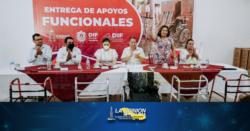 DIF Tuxpan entregó aparatos funcionales a personas con discapacidad